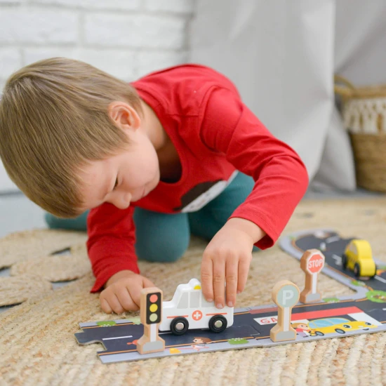 Drevená autíčka sada