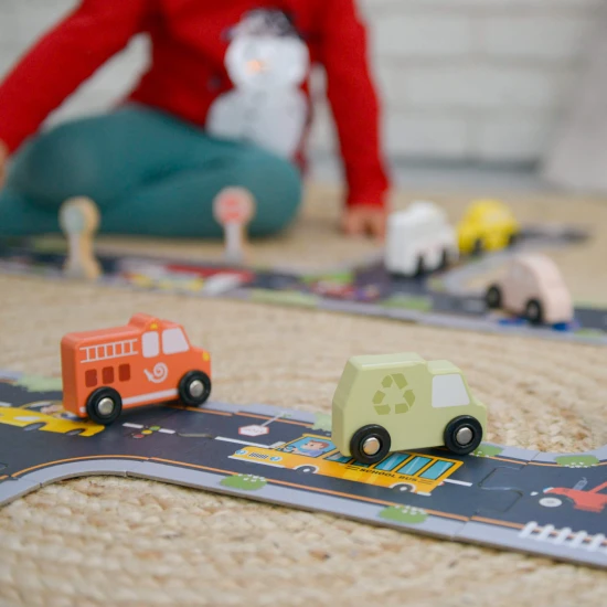 Drevená autíčka sada