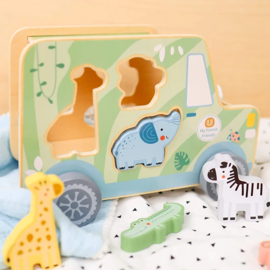 Drevená vkladačka Zvieratká Safari