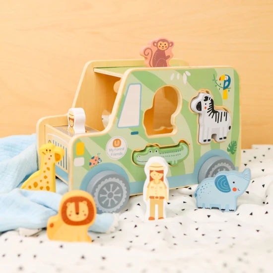Drevená vkladačka Zvieratká Safari