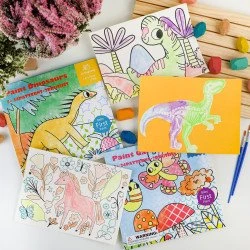 Maľovanie vodou Dinosaury 24 maľovaniek