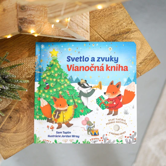 Pomôž líštičkám rozžiariť a rozoznieť les! Stačí stlačiť tlačidlo a hneď zaznejú nádherné zvuky a budeš môcť pozorovať žiariace svetielka.