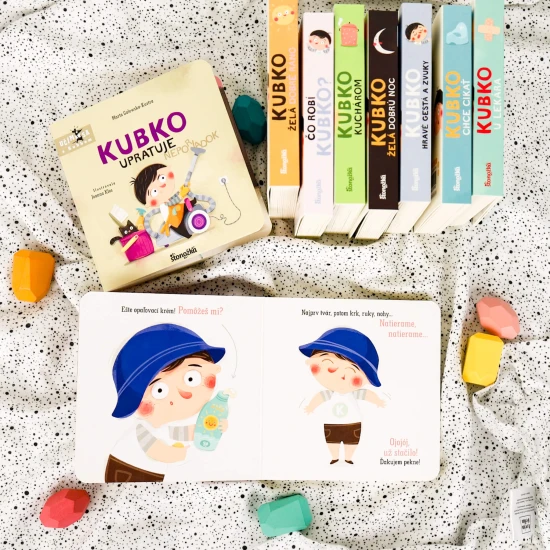 Cieľom knižky Kubko žije zdravo je oboznámiť dieťa s každodennými zdravými návykmi.