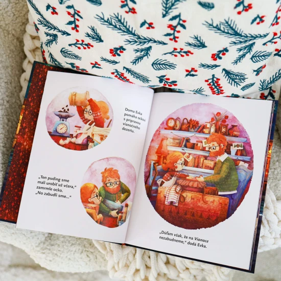 Vianočná knižka Evkine vianočné želania pre najmenších čitateľov, ktorí by nikdy nemali strácať vieru v silu svojich želaní.