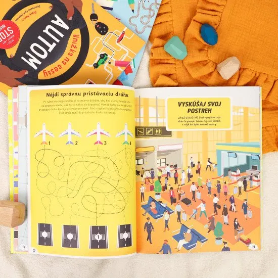 Stop nude! Počas nekonečných ciest lietadlom s knižkou plnou zábavných aktivít. Majte ju vždy po ruke!