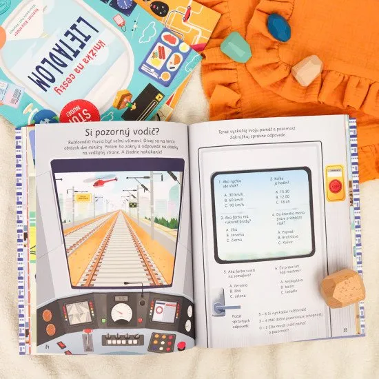 Stop nude! Počas nekonečných ciest vlakom s knižkou plnou zábavných aktivít. Majte ju vždy po ruke!