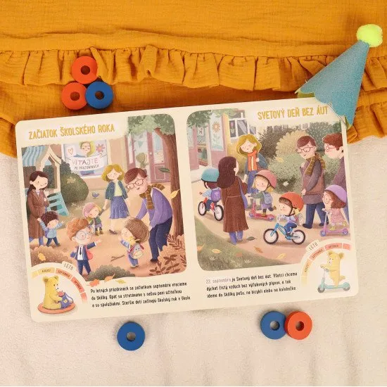 Predškolák Miško a Brumko pomôžu deťom uvedomiť si plynutie času prostredníctvom sviatkov v roku.