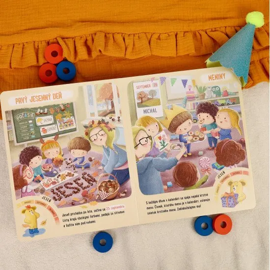 Predškolák Miško a Brumko pomôžu deťom uvedomiť si plynutie času prostredníctvom sviatkov v roku.