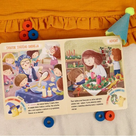 Predškolák Miško a Brumko pomôžu deťom uvedomiť si plynutie času prostredníctvom sviatkov v roku.