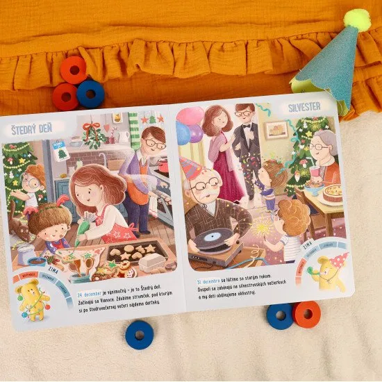 Predškolák Miško a Brumko pomôžu deťom uvedomiť si plynutie času prostredníctvom sviatkov v roku.