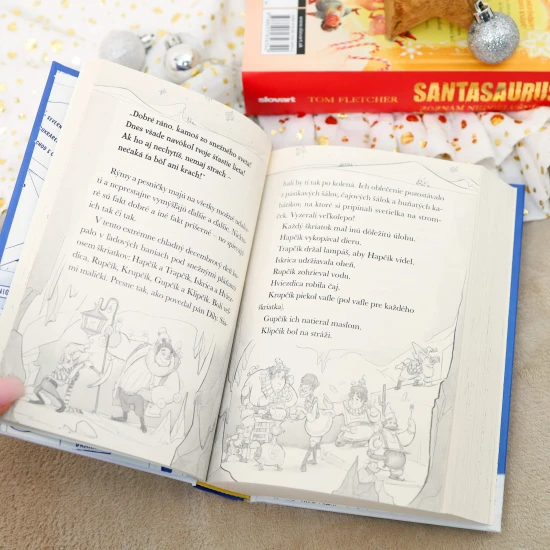 Santasaurus humorný a zároveň nezvyčajný príbeh o severnom póle si deti obľúbia.