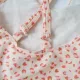 Detské dievčenské plavky UPF 50+ Leopard staroružový Swim Essentials