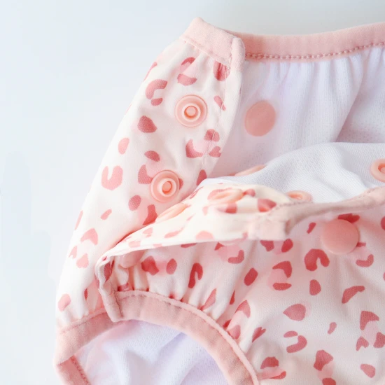 Plienkové plavky pre bábätká s UPF 50+ Leopard staroružový Swim Essentials