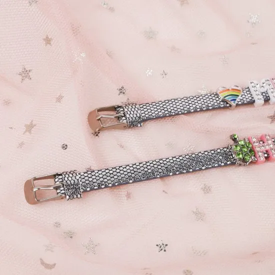 Strieborný detský náramok s menom DISCO Nojomojo