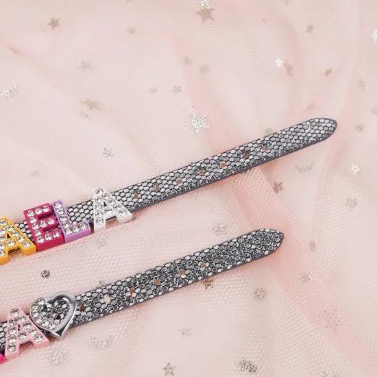 Strieborný detský náramok s menom DISCO Nojomojo