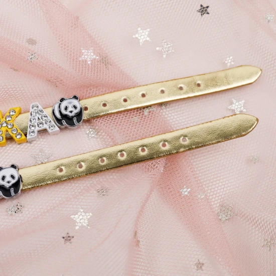 Zlatý detský náramok s menom METALIC Nojomojo