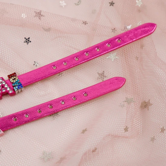 Čerešňový detský náramok s menom METALIC Nojomojo