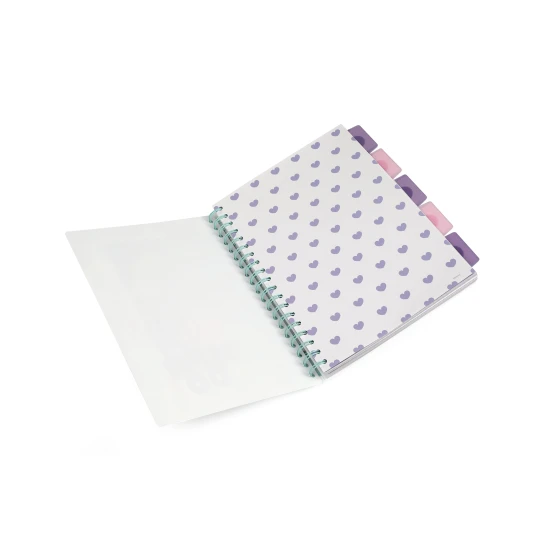 Poznámkový blok B5 Stitch Pastel s farebnými záložkami a veselým motívom Disney postavičky Stitch