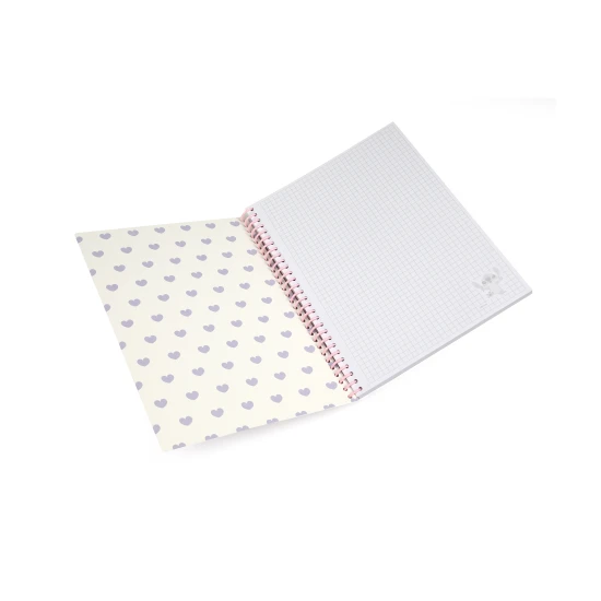 Spiralovy zapisnik Stitch Pastel B5 s motivom Disney, pastelove farby, 100 stran, idealny na poznamky a dennik