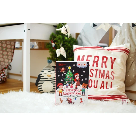 Magnetická kniha s témou Vianoc pre deti
