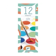 Vodové farby 12 farieb