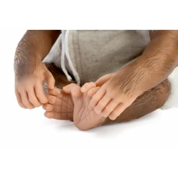 Guca Opička s mäkkým látkovým telom v huňatom overali 32 cm