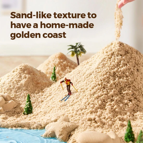 Sada na kinetický piesok pre deti – formičky, nástroje a stavebné autíčka