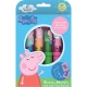 Detská sada fúkacích fixiek Peppa Pig s farebnými šablónami a rozprávkovými motívmi