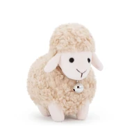 Ovečka Dolly so zvončekom 13 cm Beige