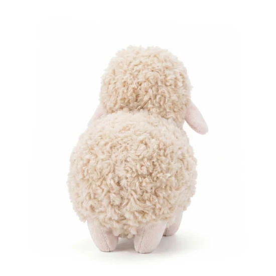 Ovečka Dolly so zvončekom 13 cm Beige
