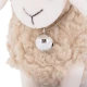 Ovečka Dolly so zvončekom 13 cm Beige