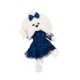 Plyšový psík maltézska fenka Lucky Doggy Mimi Sky Full of Stars v modrých tylových šatách s mašľou