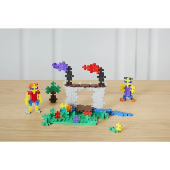 Plus-Plus Basic Box – 600 dielikov v základných farbách v plastovom boxe s návodom