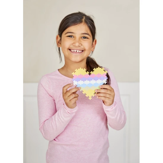 Plus-Plus Pastel – 600 pastelových dielikov s brožúrou, kreatívna stavebnica pre deti od 5 rokov