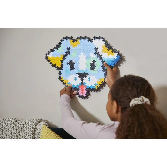 Kreatívna sada Plus-Plus – Skladaj podľa čísel Pes – 500 dielikov, mozaika psíka