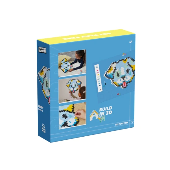 Kreatívna sada Plus-Plus – Skladaj podľa čísel Pes – 500 dielikov, mozaika psíka