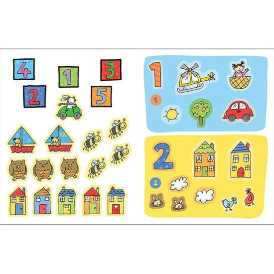 S touto samolepkovou knižkou sa detičky zabavia a zároveň si precvičia prvé čísla.