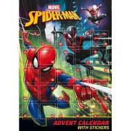 Adventný kalendár so samolepkami Spider-Man