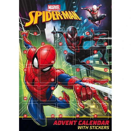 Adventný kalendár so samolepkami Spider-Man – Jiri Models 2980-4L