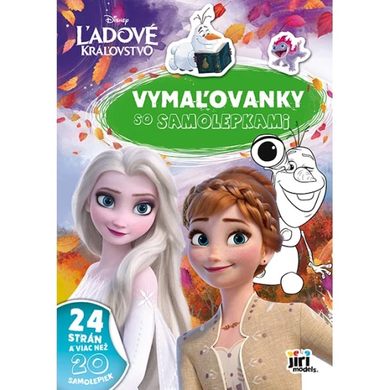 Vymaľovanky s aktivitami Ľadové kráľovstvo – maľuj, lep a objavuj