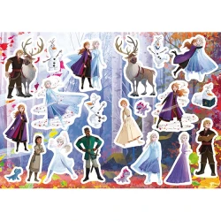 Vymaľovanky A4 so samolepkami Ľadové kráľovstvo