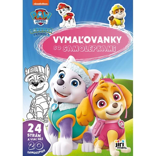 Labková patrola – Kreatívna vymaľovanka so samolepkami pre deti