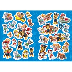 Vymaľovanky A4 so samolepkami Labková patrola