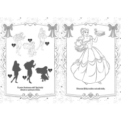 Vymaľovanky A4 so samolepkami Princezné