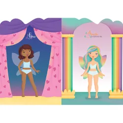 Šaty pro víly a jednorožce Tvarované oblékání se samolepkami