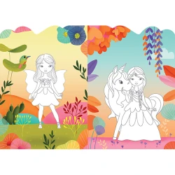 Šaty pro víly a jednorožce Tvarované oblékání se samolepkami