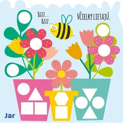 Samolepkové farby a tvary pre najmenších Štyri ročné obdobia