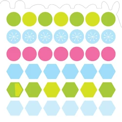 Samolepkové farby a tvary pre najmenších Štyri ročné obdobia