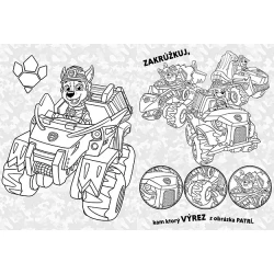 Vyfarbuj si Labková patrola Záchrana dinosaurov