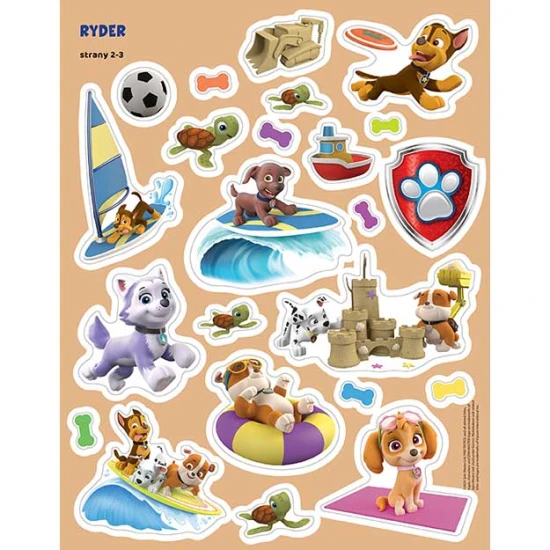 Hravá a farebná samolepková knižka, ktorá vtiahne deti do sveta Labkovej patroly. 